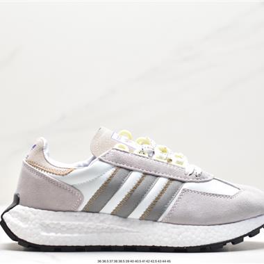 Adidas Racing E5 Boost Prototype 速度輕盈復古系列 百搭透氣運動慢跑鞋