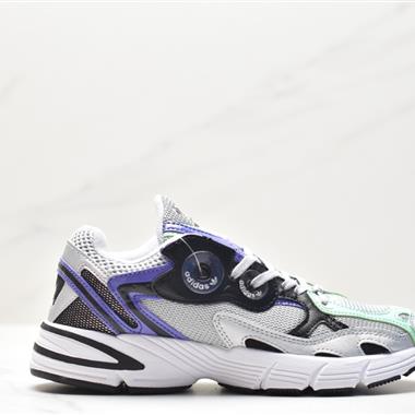 Adidas Originals Astir"Cclear brown/white/Gold metallic"老爹風復古透氣緩震休閑運動慢跑鞋