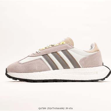 Adidas Racing E5 Boost Prototype 速度輕盈復古系列 百搭透氣運動慢跑鞋