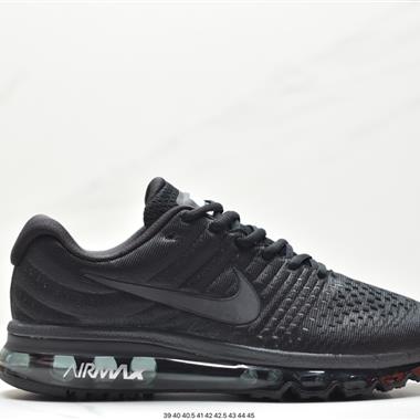 Nike Air Max 2017 "Black/White"網面全掌氣墊休閑運動百搭慢跑鞋