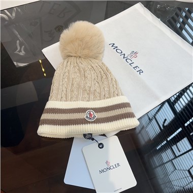 MONCLER   2023秋冬新款毛線帽子