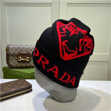 PRADA   2023秋冬新款毛線帽子