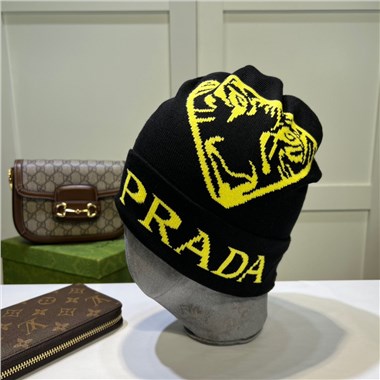 PRADA   2023秋冬新款毛線帽子