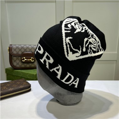 PRADA   2023秋冬新款毛線帽子