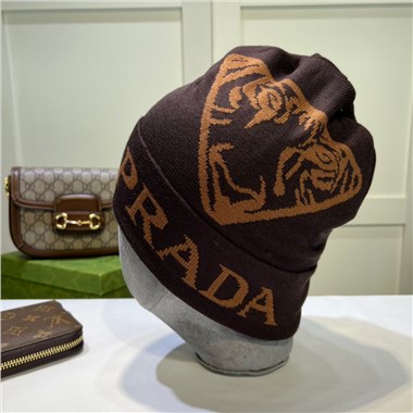 PRADA   2023秋冬新款毛線帽子