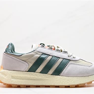 Adidas Racing E5 Boost Prototype 速度輕盈復古系列 百搭透氣運動慢跑鞋