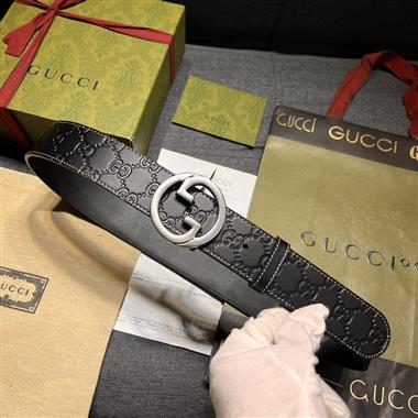 GUCCI   2023新款時尚皮帶  3.8CM