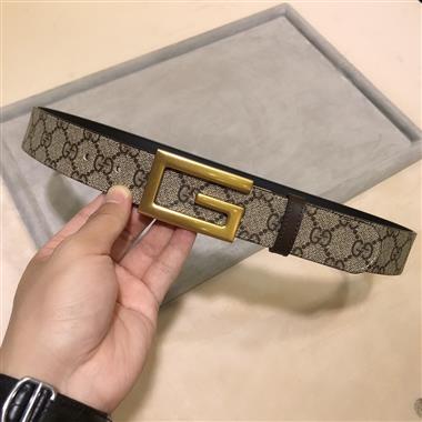 GUCCI   2023新款時尚皮帶  3.4CM