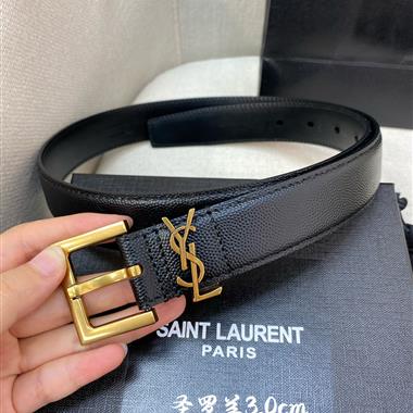 YSL   2023新款時尚皮帶  3.0CM