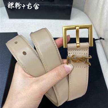 YSL   2023新款時尚皮帶  3.0CM