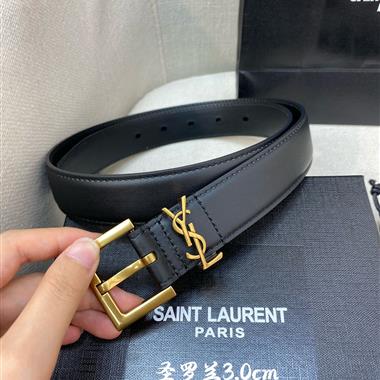 YSL   2023新款時尚皮帶  3.0CM