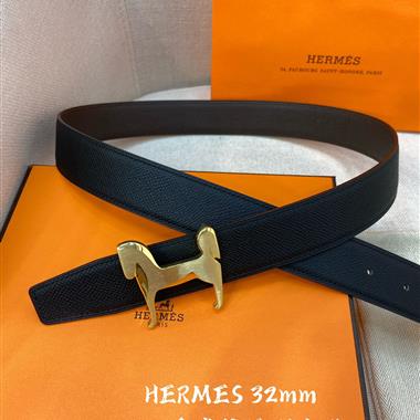 HERMES   2023新款時尚皮帶  3.2CM