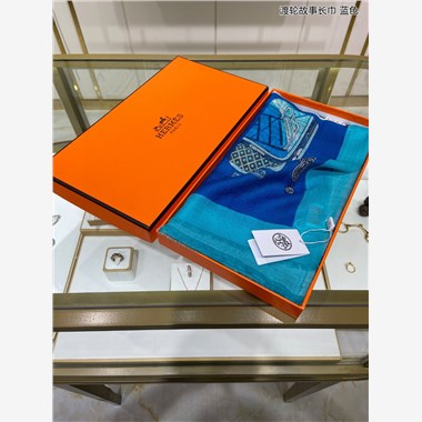 HERMES  2023秋冬新款時尚圍巾  尺寸：200-110