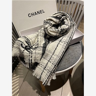 CHANEL   2023秋冬新款時尚圍巾 尺寸：200-50