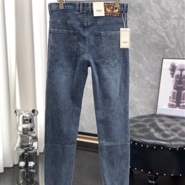 FENDI   2023秋冬新款休閒牛仔褲