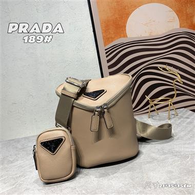 PRADA   2023新款女生時尚休閒包 尺寸:21*15*15CM
