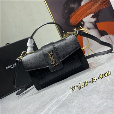 YSL   2023新款女生時尚休閒包 尺寸：23*14*9CM