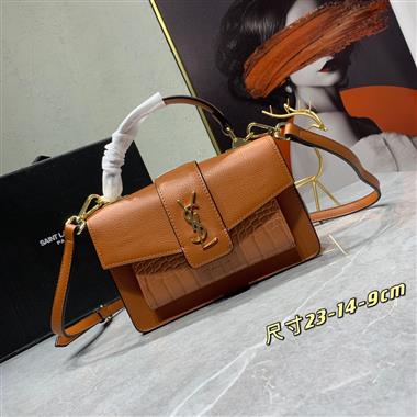 YSL   2023新款女生時尚休閒包 尺寸：23*14*9CM
