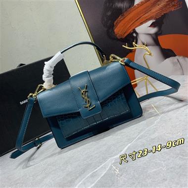 YSL   2023新款女生時尚休閒包 尺寸：23*14*9CM