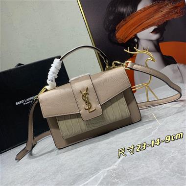 YSL   2023新款女生時尚休閒包 尺寸：23*14*9CM