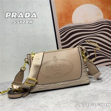 PRADA   2023新款女生時尚休閒包 尺寸:27*17*10CM