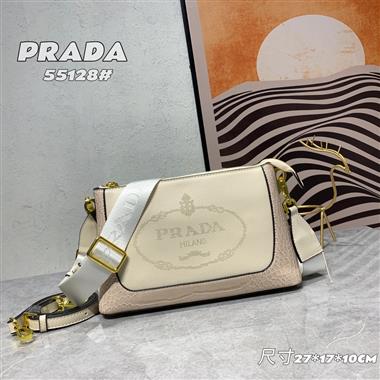 PRADA   2023新款女生時尚休閒包 尺寸:27*17*10CM