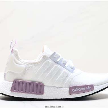 Adidas NMD_R1 V2 Boost 爆米花超彈中底 針織網面休閑運動跑鞋 