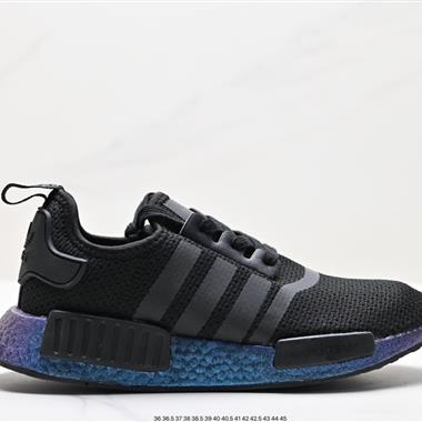 Adidas NMD_R1 V2 Boost 爆米花超彈中底 針織網面休閑運動跑鞋