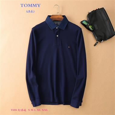 TOMMY  2023秋冬新款長袖POLO衫