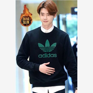 2023 Adidas 820277三葉圓領衛絨-1049_黑色
