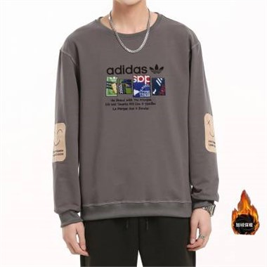2023 Adidas 5905三葉圓領衛絨-1544_深灰