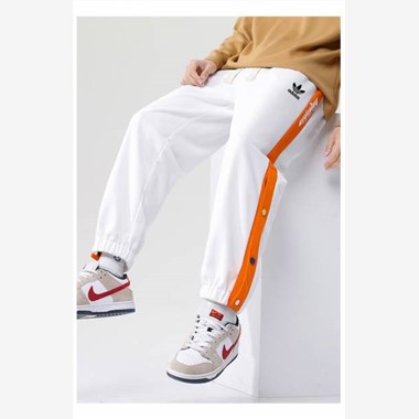 2023 Adidas 12052三葉長褲-199_白色