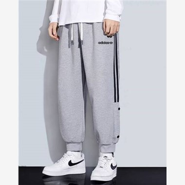 2023 Adidas 86106三葉長褲-1188_淺灰