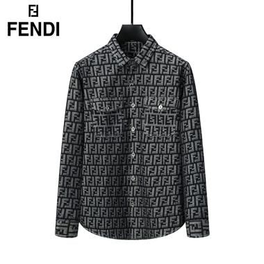 FENDI   2023秋冬新款牛仔襯衫