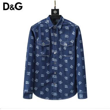 D&G  2023秋冬新款牛仔襯衫