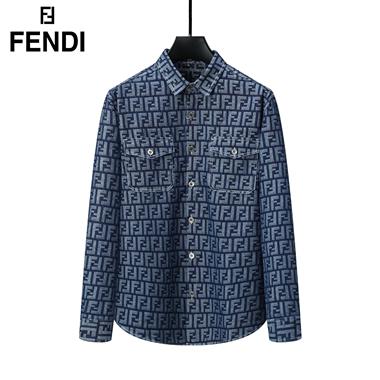 FENDI   2023秋冬新款牛仔襯衫