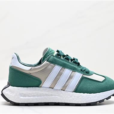 Adidas Racing E5 Boost Prototype 速度輕盈複古系列 百搭透氣運動慢跑鞋