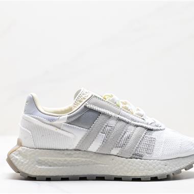 Adidas Racing E5 Boost Prototype 速度輕盈複古系列 百搭透氣運動慢跑鞋