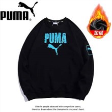 Puma 2023新款1019彪馬圓領衛絨-1448_黑色
