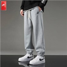 Nike 2023新款6122耐克長褲-1486_淺灰