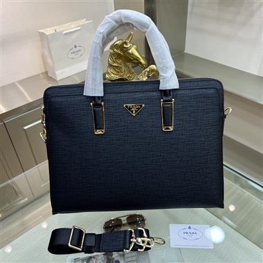 PRADA  2023新款男生時尚包包 尺寸:38-28-6CM