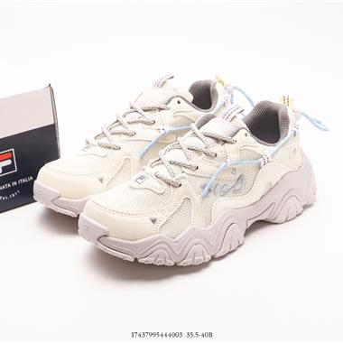 Fila 新款透氣貓爪鞋厚底增高老爹鞋