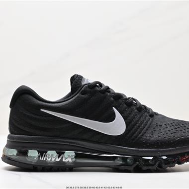 Nike Air Max 2017 」Black/White「網面全掌氣墊休閑運動百搭慢跑鞋