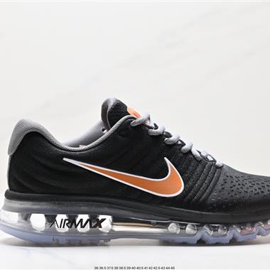 Nike Air Max 2017 」Black/White「網面全掌氣墊休閑運動百搭慢跑鞋