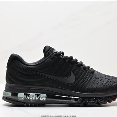 Nike Air Max 2017 」Black/White「網面全掌氣墊休閑運動百搭慢跑鞋