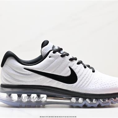 Nike Air Max 2017 」Black/White「網面全掌氣墊休閑運動百搭慢跑鞋