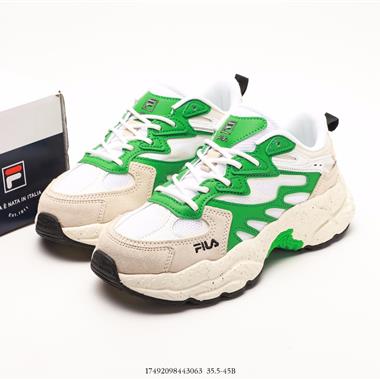 FILA 透氣貓爪鞋厚底增高老爹鞋時尚復古運動鞋