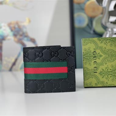 GUCCI  2024新款時尚休閒錢包  尺寸：11*9CM