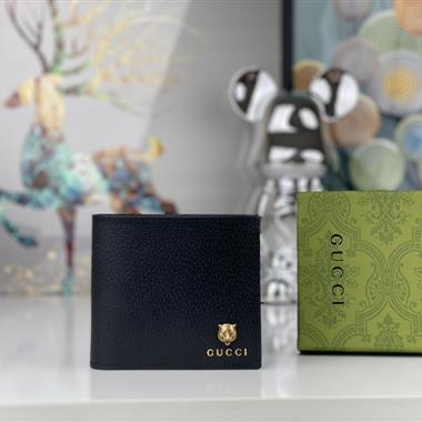 GUCCI  2024新款時尚休閒錢包  尺寸：10.5*9.5CM