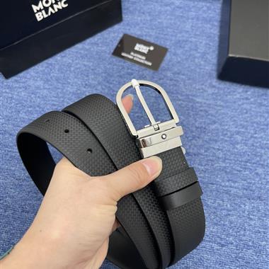 Montblanc  2024新款時尚皮帶 3.5CM